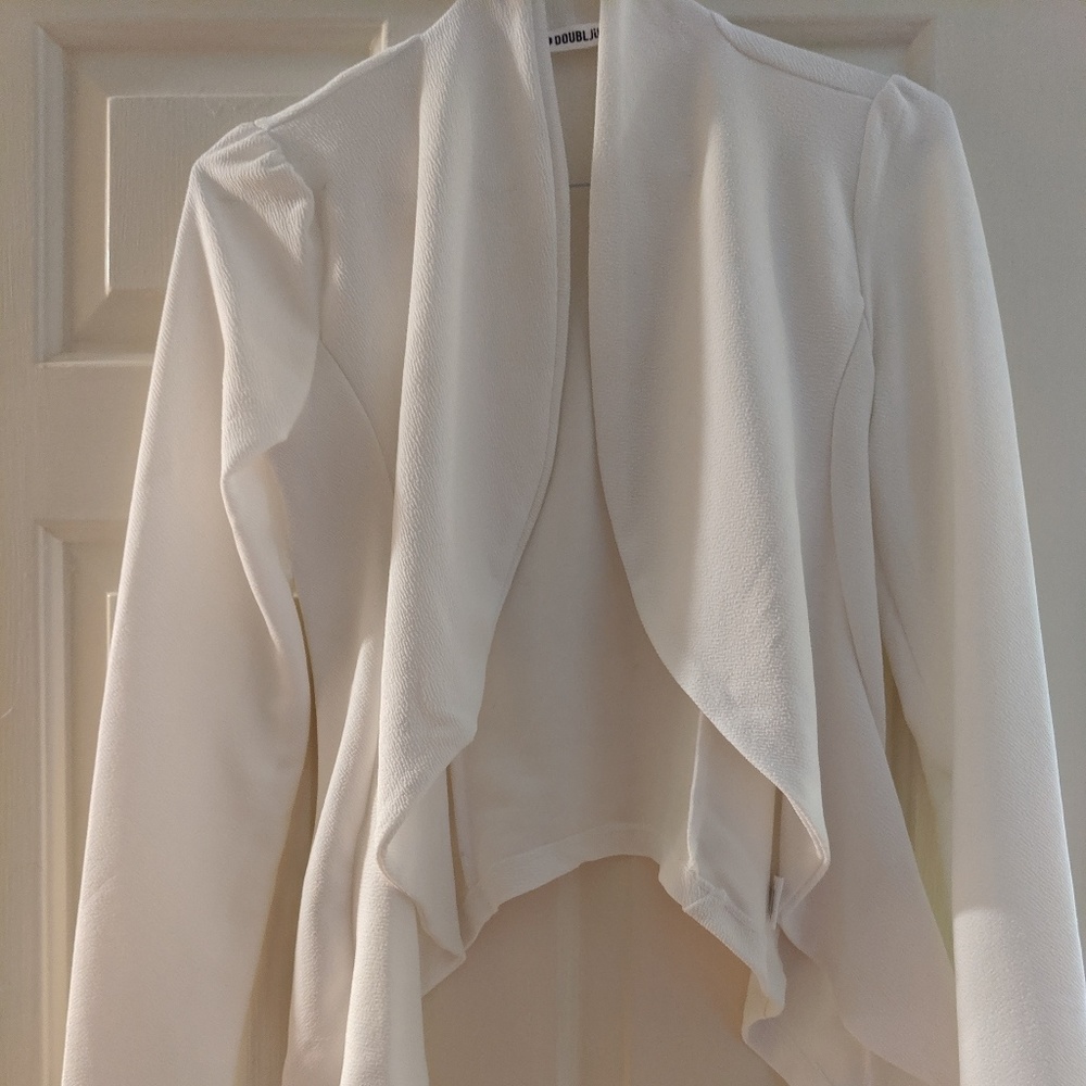 White Sweater Cover Up
